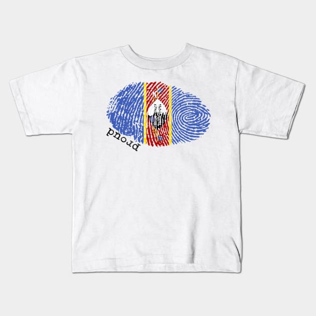 Swaziland flag Kids T-Shirt by Shopx